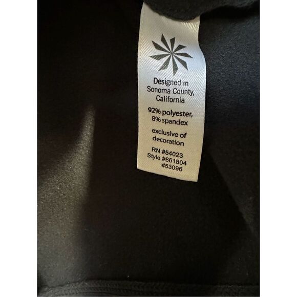 Athleta women’s long sleeve gray pullover athletic jacket reflective L #25-0674 - Picture 7 of 8